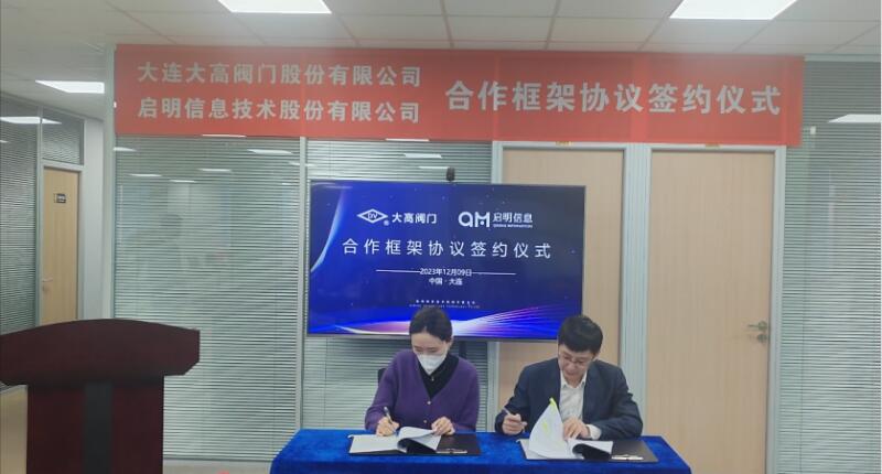 啟明公司與大連大高閥門正式啟動API網關項目 啟明公司與大連大高閥門正式啟動API網關項目